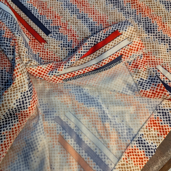 Vintage 1970s polyester short sleeve button down small 40 - Picture 10 of 11